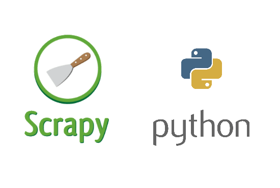 Scrapy and Python Logos